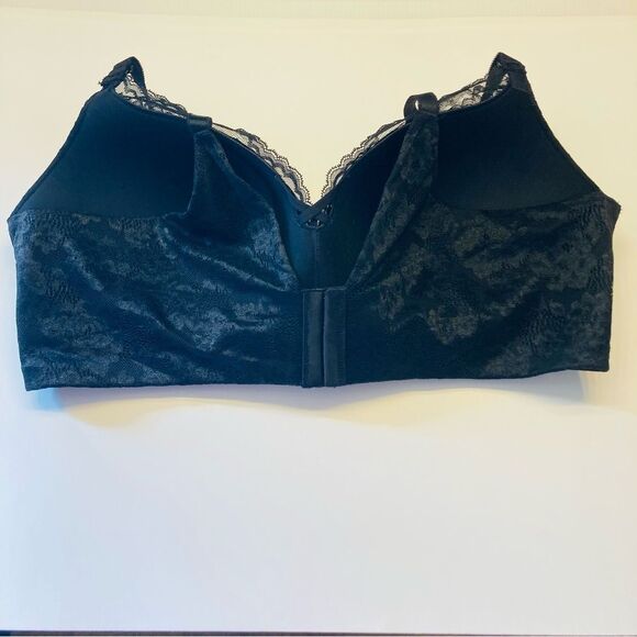 Torrid Curve Dream Wire Free Push Up Plunge Lace Bra Plus Size 44DD Black NEW - Picture 7 of 11